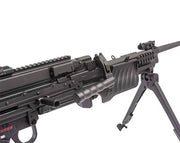 Umarex H&K MG4 AEG Airsoft SAW – bipod and receiver detail