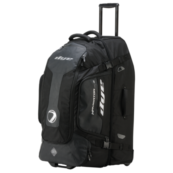Dye Navigator 2.50S Gear Bag in Black – Rolling travel bag for paintball gear and markers roller handle

