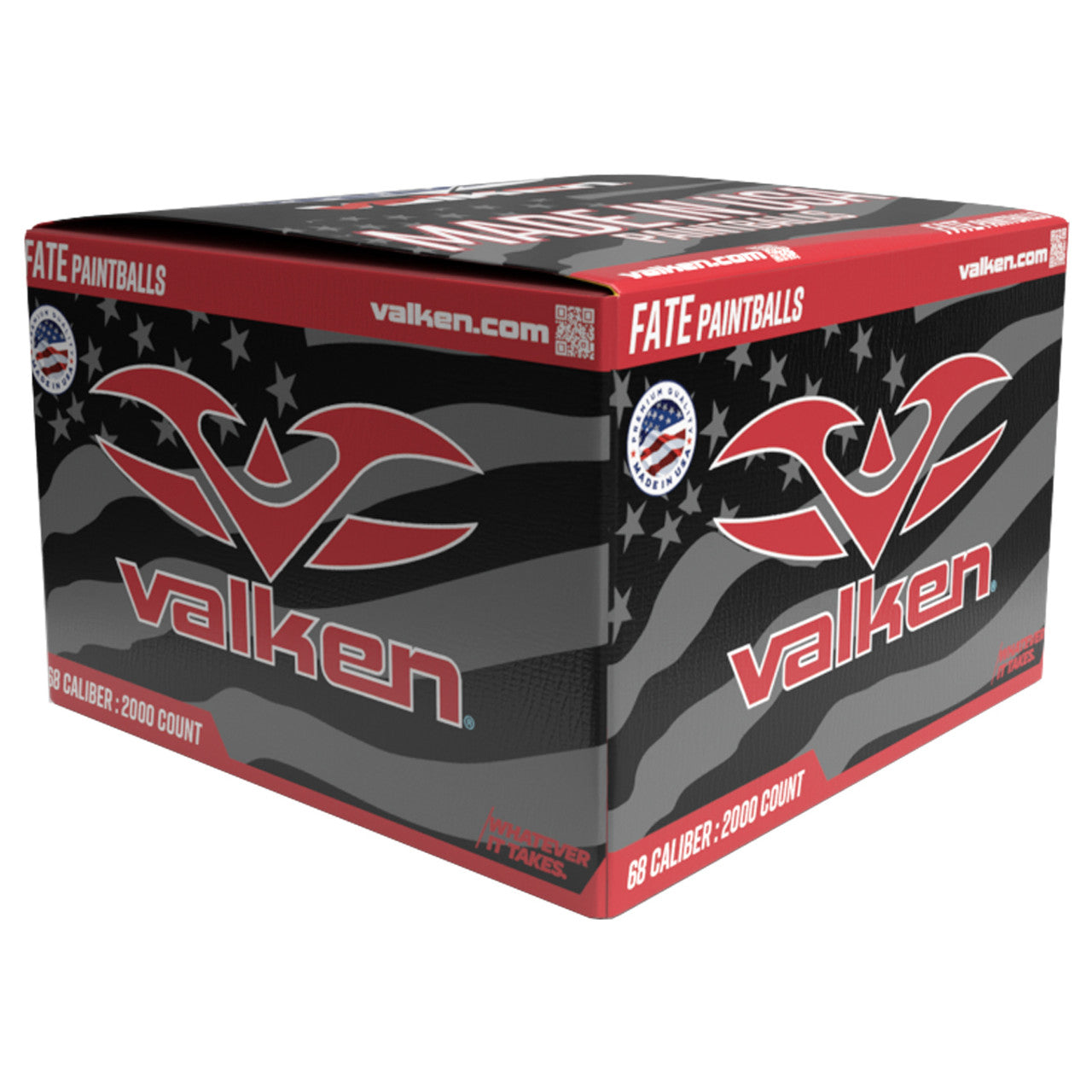 Valken Fate .68 Caliber Paintballs - 2,000 Count | Affordable Quality for Recreational Play