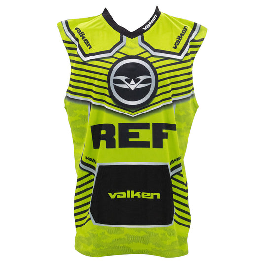 Valken GFX Sleeveless Highlighter Referee Jersey | High Visibility and Comfort