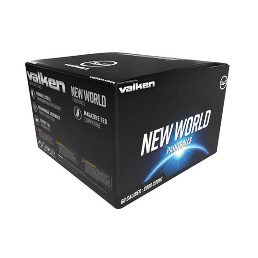 Valken New World 2-Tone .68 Caliber Paintballs - 2,000 Count | High Accuracy, Vibrant Colors, Eco-Friendly