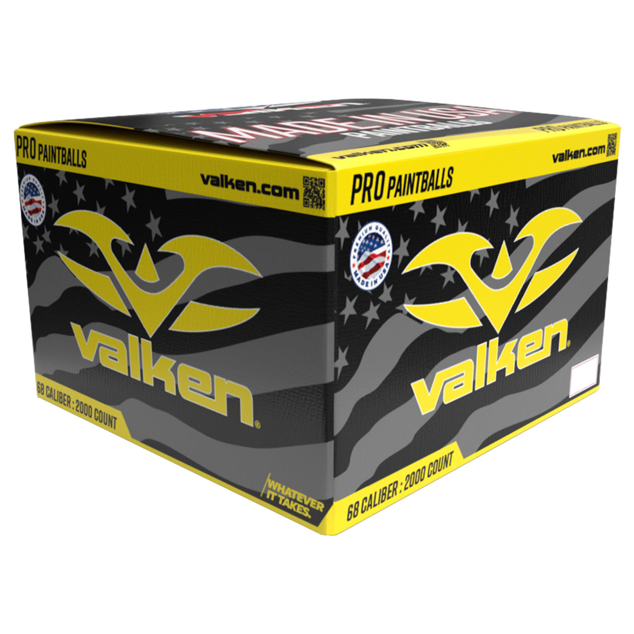 Valken Redemption PRO 68 Caliber Paintballs - 2,000 Count | Tournament-Grade Precision & Bright Marking