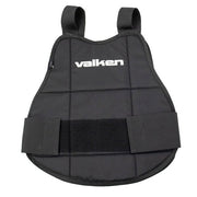 Valken Reversible Paintball Chest Protector in black featuring lightweight padded impact protection and adjustable fit.