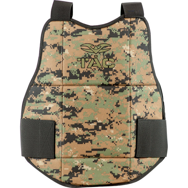 Valken Reversible Paintball Chest Protector - Adjustable, Comfortable, Camo/Black