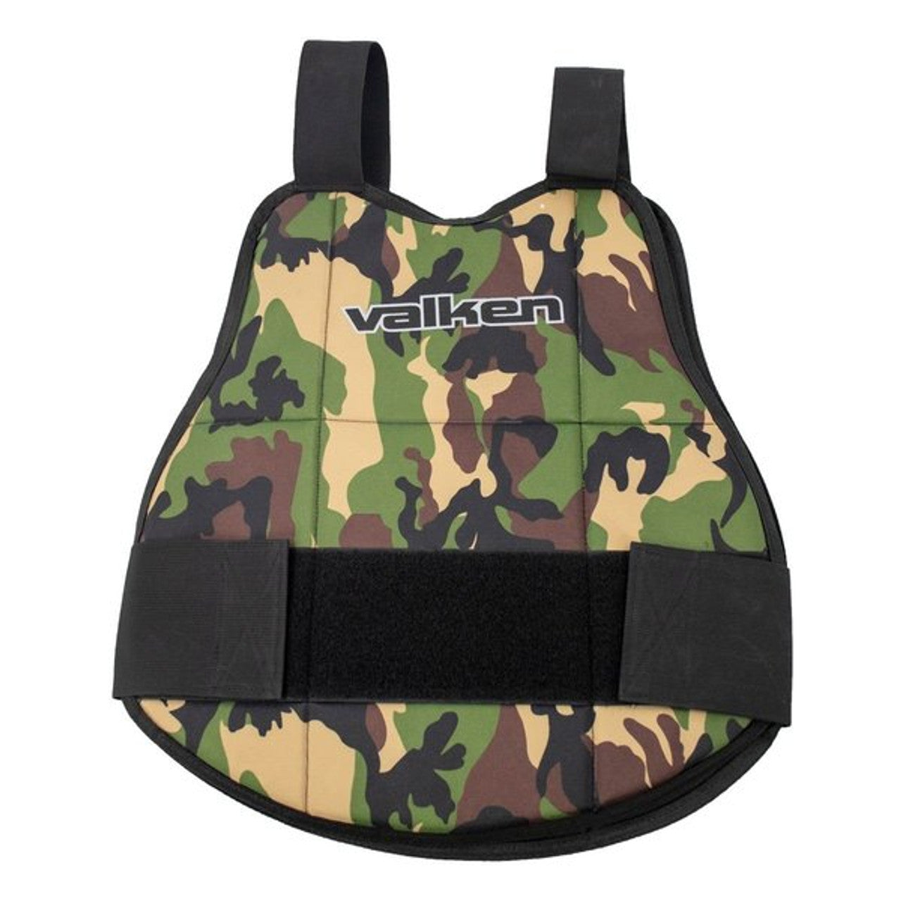 Valken Reversible Paintball Chest Protector - Adjustable, Comfortable, Camo/Black