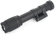 Front view of ACW M640C Scout Light Pro 640 lumen black tactical flashlight