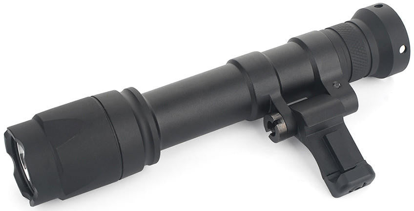ACW M640C Scout Light Pro 640 lumen tactical flashlight black mounted on airsoft rifle rail