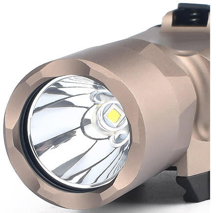 ACW X300 Ultra 510 Lumen Pistol Light, Dark Earth with front view of the light