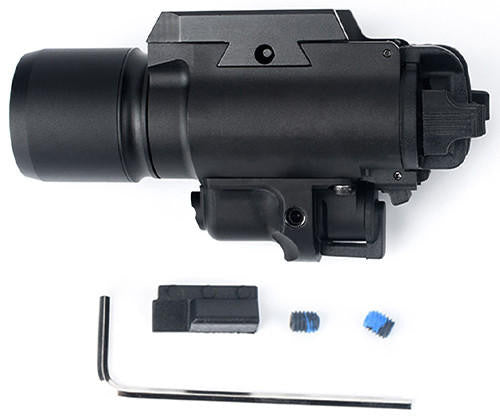ACW X400 Standard 370 lumen pistol light and laser black with assembly accessories 