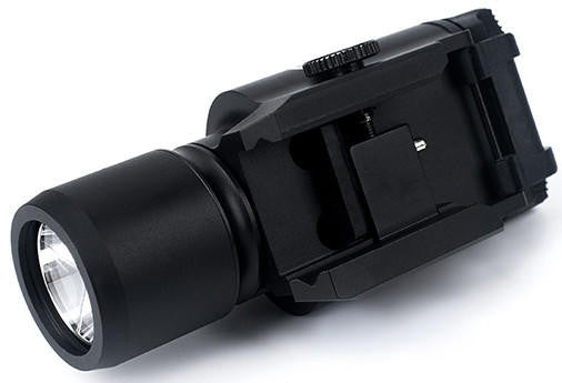 ACW X400 Standard 370 lumen pistol light and laser black left side view of the mount
