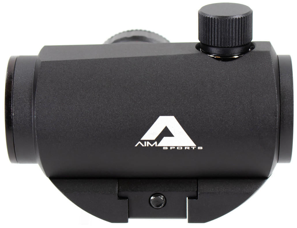 Aim Sports ASI-RTDT125 micro dot sight top view on Weaver Picatinny 1913 rail