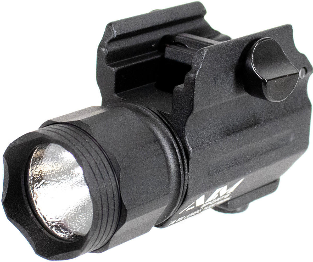 Aim Sports 500 Lumens Compact Flashlight/QR Mount, Black