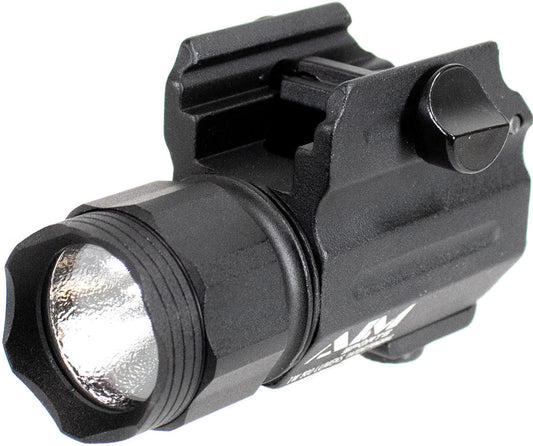 Aim Sports 500 Lumens Compact Flashlight/QR Mount, Black
