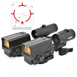 AMG UH 1 GEN II RDS HOLOGRAPHIC RED DOT SIGHT WITH FULL MARKINGS BY SPECPRECISION