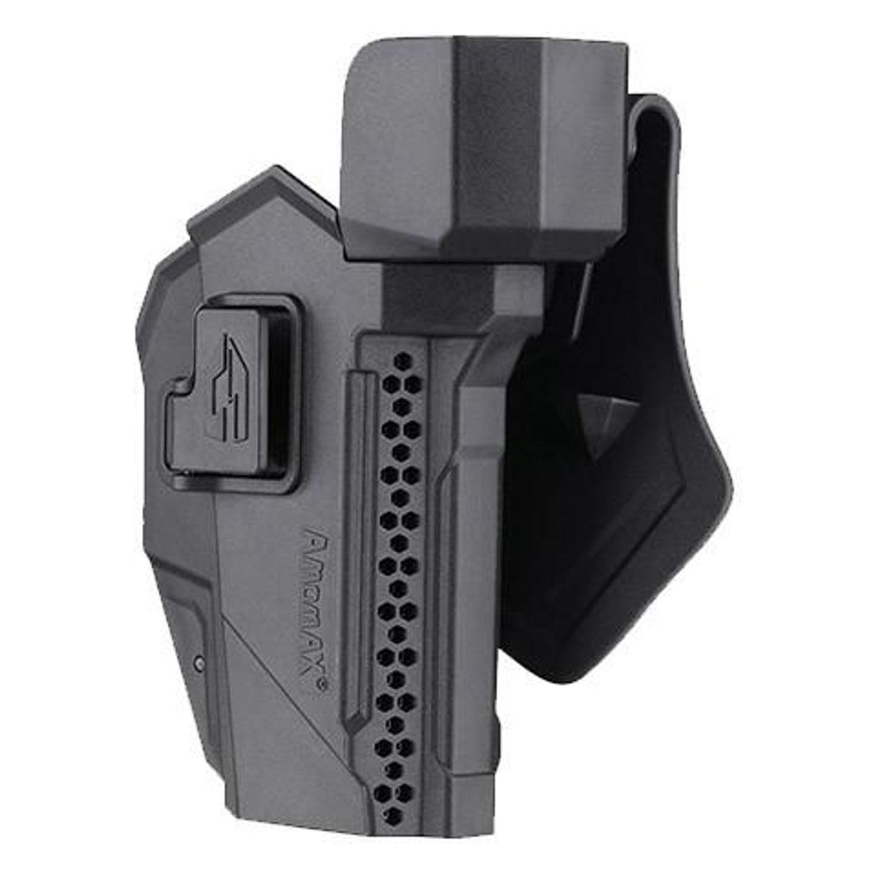 Amomax Gen 2 Rigid Holster for Glock 17/19 with Red Dot Sight Cover, Black
