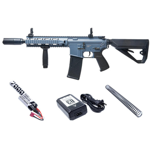 Arcturus LWT MK-II CQB 10" AEG Rifle Two-Tone starter pack with battery and charger