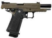 ARCTURUS Vanguard 4.3" Hi-Capa GBB Airsoft Pistol, Black/Tan
