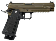 ARCTURUS Vanguard 5" Hi-Capa GBB Airsoft Pistol w/ Optics Ready Slide, Black/Tan
