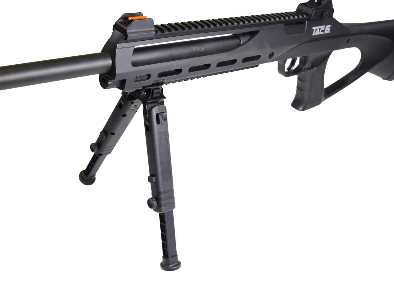 
ASG TAC-6 CO2 Semi-Auto Sniper Rifle with Integrated Laser & Bipod with open bipod