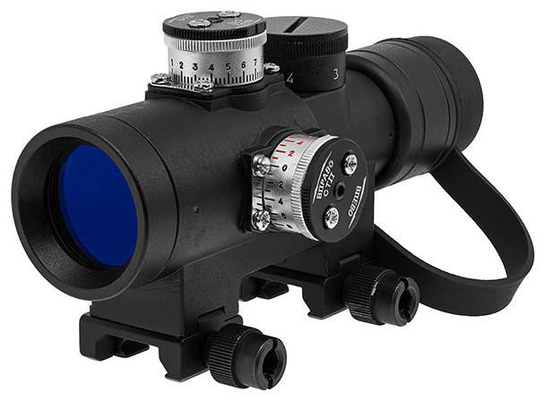 Atlas Custom Works PK-A Red Dot Weaver Version with the view of top and side controllers for adjustments and Weaver/Picatinny rail