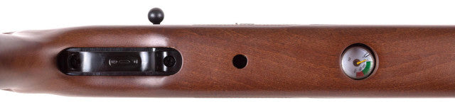 Beeman Commander PCP .177 Repeater Air Rifle bottom side trigger and pressure gage view