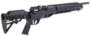 Right angle view showing pistol grip, stock, trigger, and muzzle