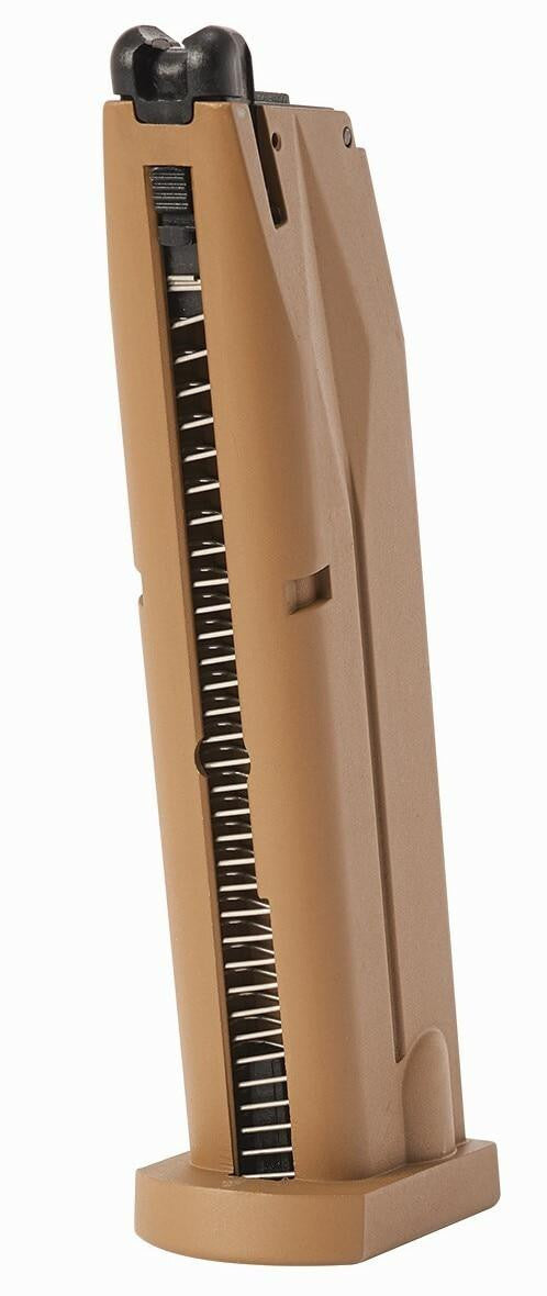 Beretta M9A3 15 Round CO₂ Airsoft Magazine in Tan for compatible Beretta M9A3 gas blowback airsoft pistols