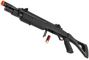 BO Manufacture FABARM STF12 11" Barrel Pump Action Shotgun with Stock And Red Shell Black Colored