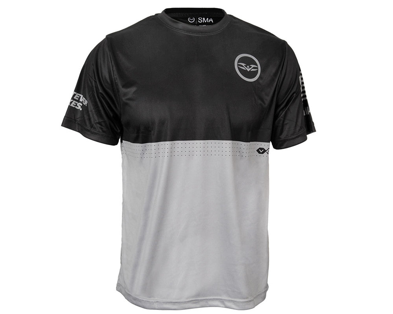 Valken V18 V-Dry Sponsored Athlete T-Shirt Black and Gray – Front View