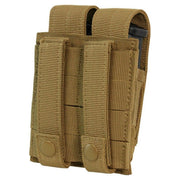 Condor Double Pistol Magazine Pouch back side view of buttoned straps