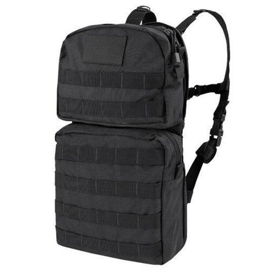Condor HCB2 MOLLE 2.5L Hydration Carrier in Black with adjustable straps and hydration tube outlet - Black Hydration Pack