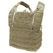 Condor Modular Chest Rig I, Tan – Tactical MOLLE Vest with Plate Pockets