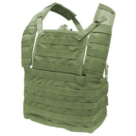 Condor Modular Chest Rig I in Olive Drab (OD) - Tactical MOLLE Vest for Airsoft, Paintball, and Military Simulations