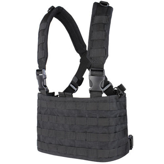 Condor OPS MOLLE Chest Rig, Black – Tactical MOLLE Vest for Airsoft