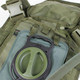 2L hydration bladder inside Condor Tidepool Hydration Carrier, showing water reservoir in OD Green