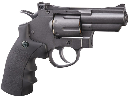 Crosman CO2 Dual Ammo Full Metal Revolver .177 Cal Airgun in black finish