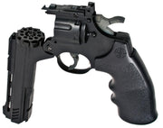 Crosman Vigilante CO2 Revolver 0.177 Cal Airgun with inserted Cylinder Clip
