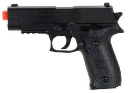 Cyma ZM23 MK.23 Metal Spring Airsoft Pistol in black – full-size tactical sidearm with realistic metal slide