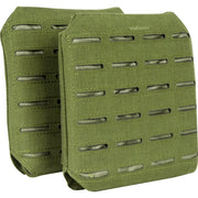 Valken Laser Cut Plate Carrier Side Panel (2 Pack) in OD Green with laser-cut MOLLE design.