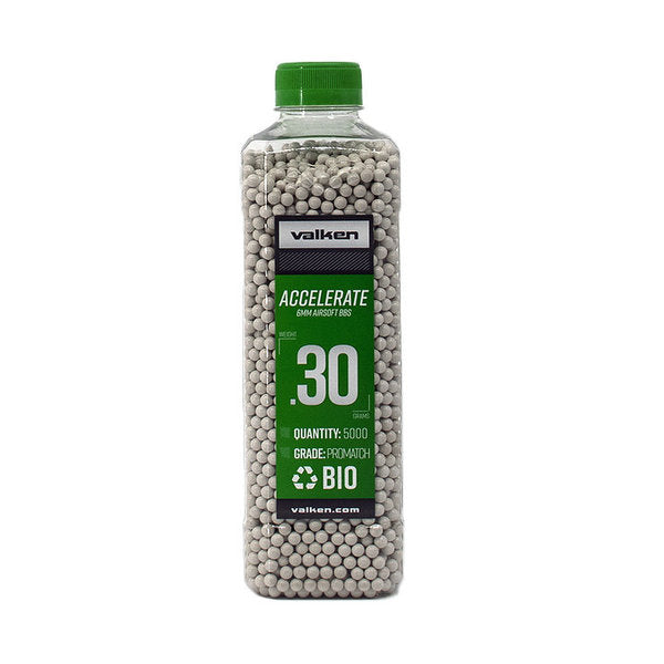 Valken Accelerated ProMatch 0.30g 5,000ct Biodegradable Airsoft BB's