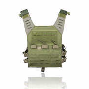 Valken Laser Cut Plate Carrier tactical airsoft vest in OD green with adjustable shoulder straps.