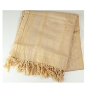 Valken Shemag Face Wrap in coyote tan with tassel fringe for airsoft and outdoor wear.