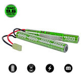 Valken NiMh 9.6v 1600mAh Split Airsoft Battery (Small Tamiya)