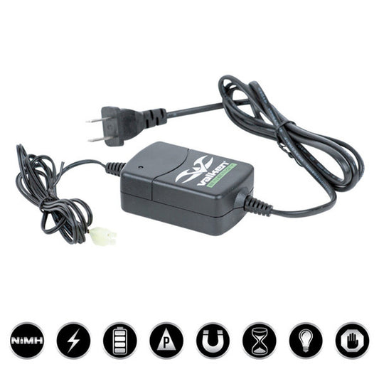 Valken 8.4v to 9.6v NiMH airsoft battery charger with small Tamiya connector