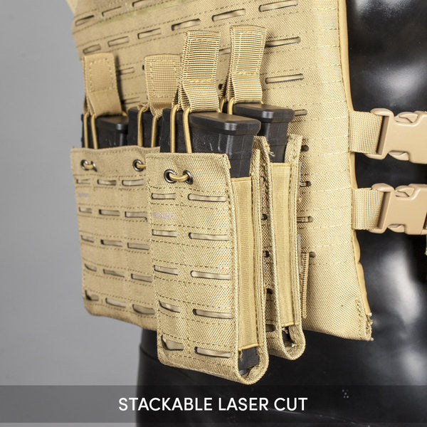 Valken Multi Rifle Double Magazine Pouch - Laser Cut