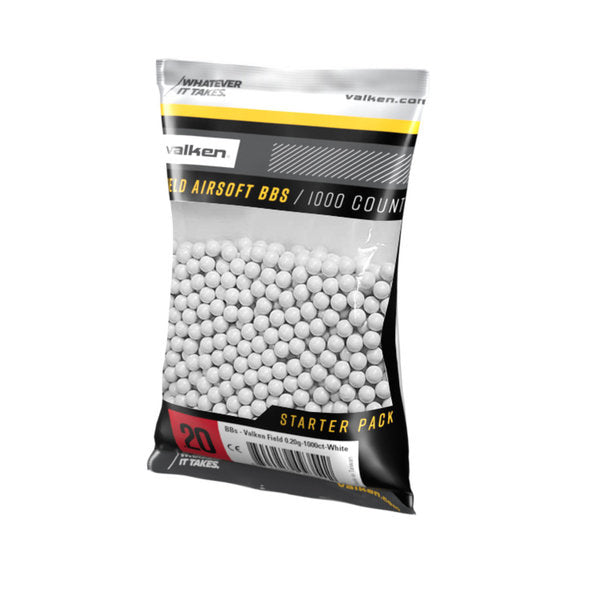 Valken Field 0.20g 1,000ct Airsoft BBs