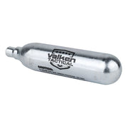 Single Valken 12 Gram CO2 cartridge for airsoft pistols, air rifles, BB guns, and pellet guns.