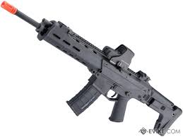 A&K Adaptive Combat AEG Airsoft Rifle, Black/Carbine