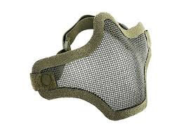 Amp Tactical Mesh Half Mask, Desert Camo, Single Strap