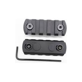 5 Slot Metal Keymod Rail Section, Black